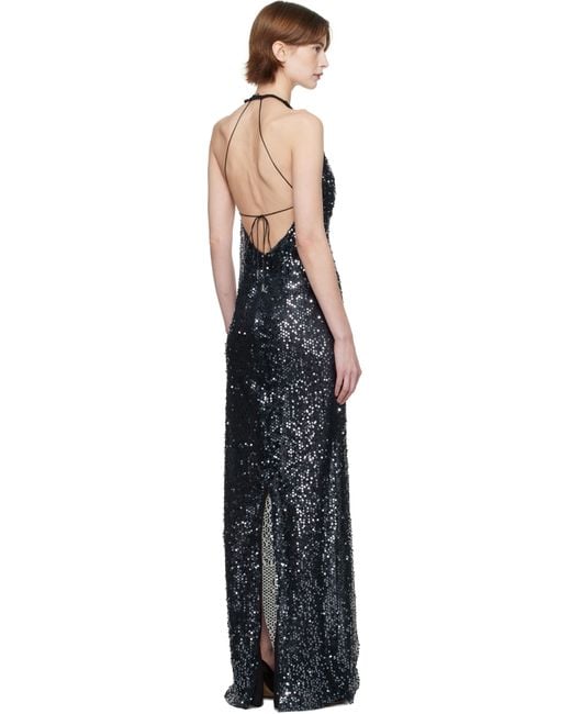 16Arlington Black Eima Maxi Dress