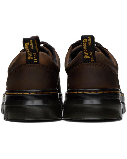 Dr. Martens Black Brown Reeder Utility Derbys for men