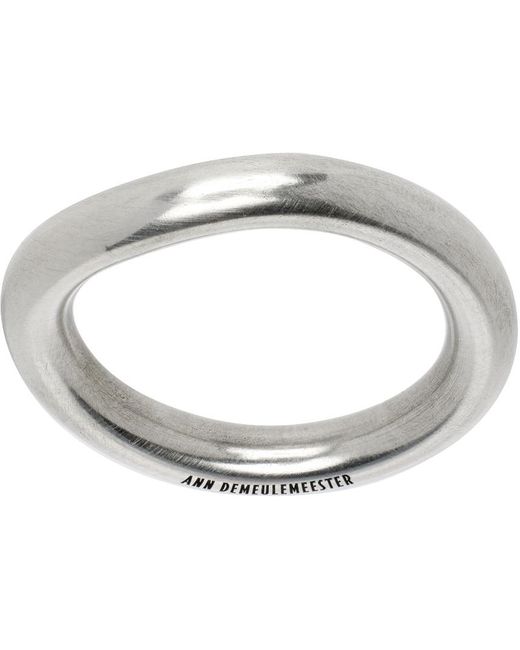 Ann Demeulemeester Metallic Marianne Simple Ring for men