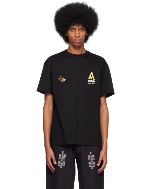 Adish Black Kora T-shirt for men