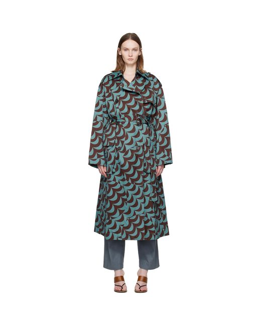 Dries Van Noten Black Double-breasted Trench Coat
