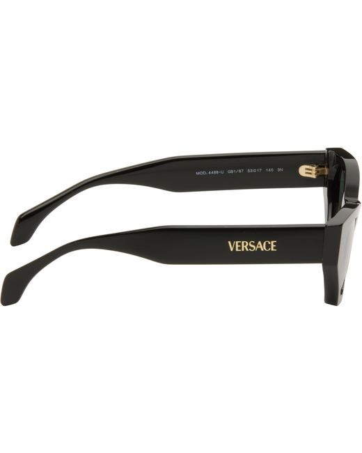 Versace Black Signature Cat-Eye Sunglasses