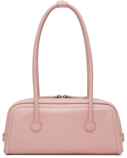 MARGE SHERWOOD Pink Ssense Exclusive Soft Boston Ew Bag