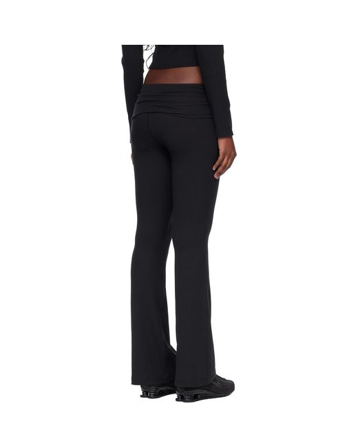 Nike Black Sportswear Chill Knit Tight Ribbed Lounge Pants