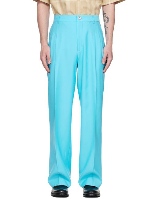 Burberry Blue Tailored Trousers for men