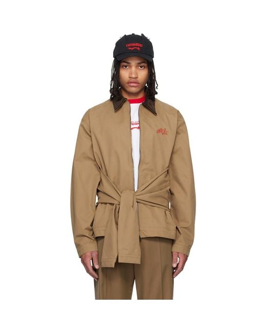 Charles Jeffrey Natural Tan Hug Jacket for men