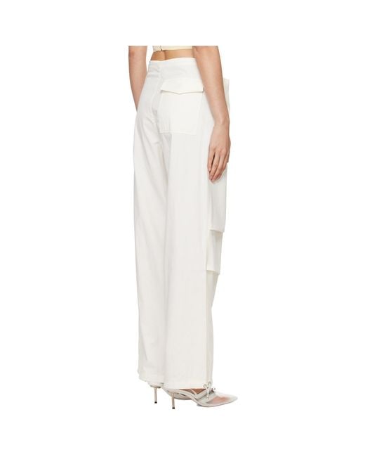 Dion Lee Off-white Parachute Trousers