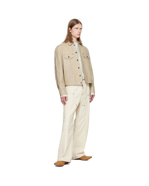 DSquared² Natural Off- Baggy Carpenter Trousers for men