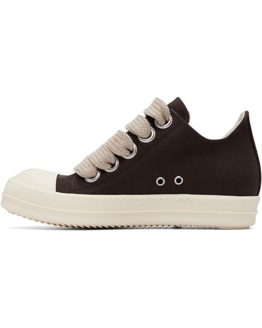 Rick Owens Black Tower Jumbolace Low Sneaks Sneakers for men