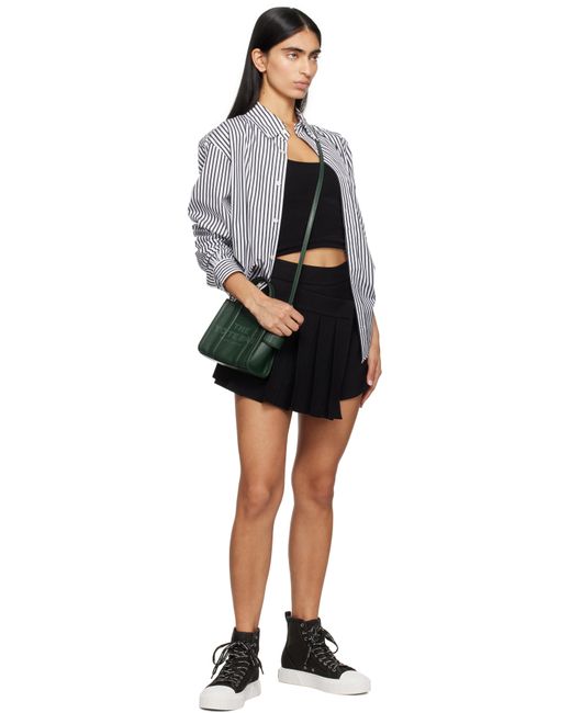 Marc Jacobs Green Khaki 'The Leather Crossbody' Tote