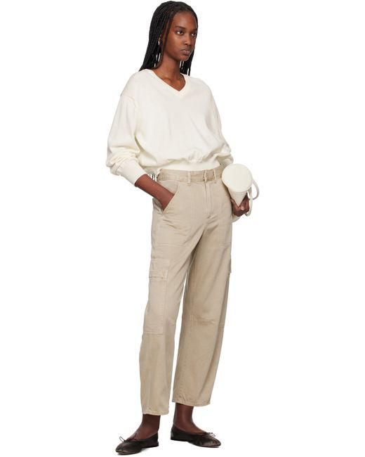 Citizens of Humanity ベージュ Marcelle Low Slung Easy カーゴパンツ Natural