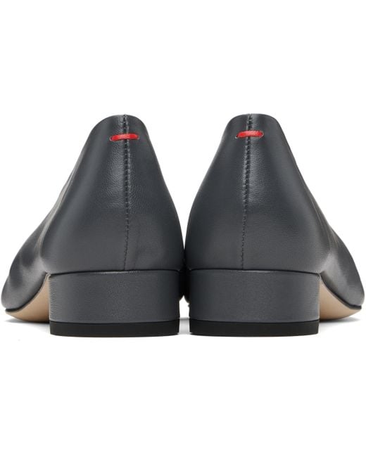 Aeyde Black Delia Low-Heeled Ballet Heels