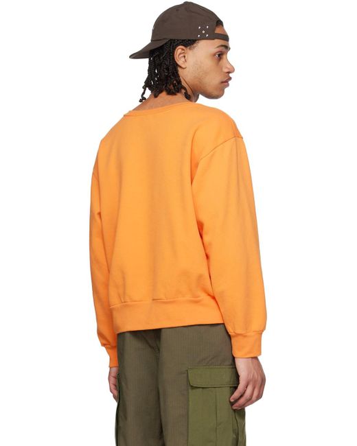 full circle energy Orange Ssense Exclusive Sweatshirt for men