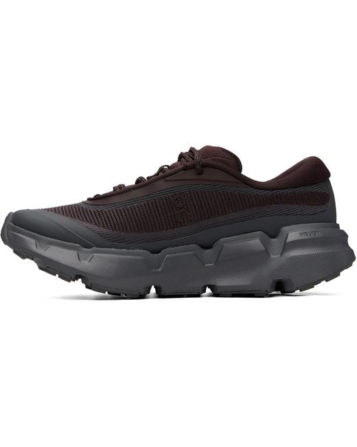 On Shoes Black Burgundy & Cloudsoma Hike Sneakers