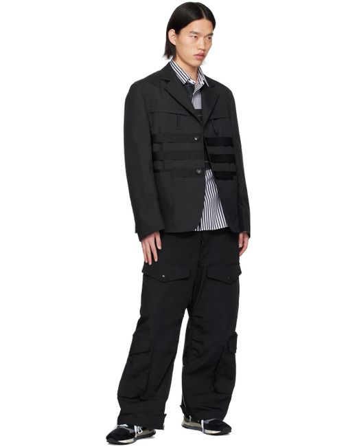 メンズ Junya Watanabe シングルジャケット Black