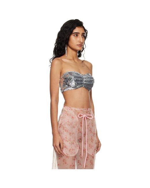 Simone Rocha Black Sculpt Bandeau Top