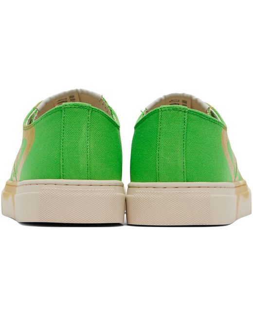 Vivienne Westwood Green Plimsoll Low-top 2.0 Sneakers for men