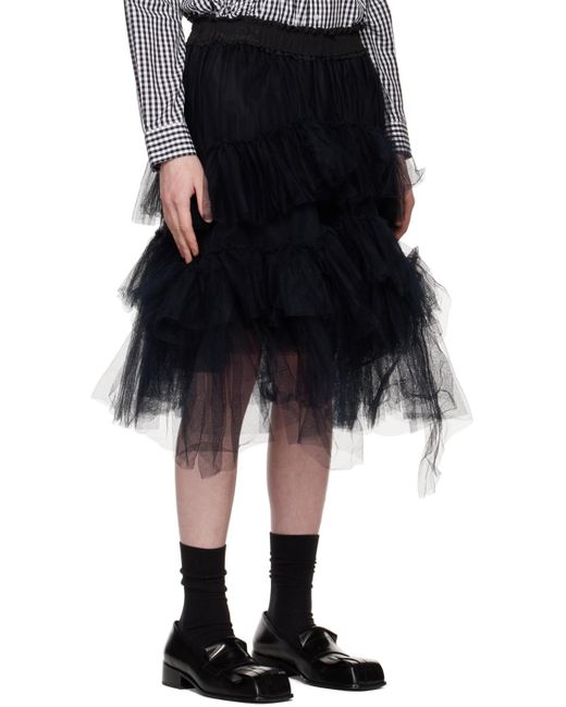 Simone Rocha Black Ssense Exclusive Tutu Midi Skirt for men