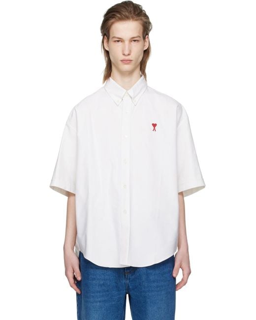 AMI Off-white Ami De Cœur Shirt for men