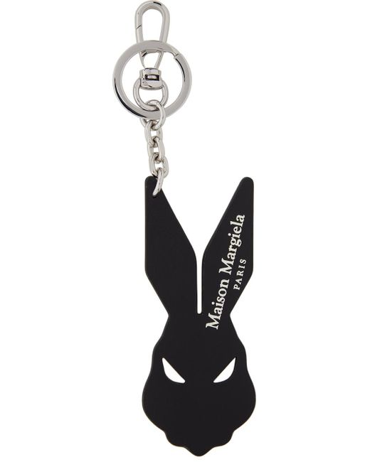 Maison Margiela Blue & Black Rabbit Keychain for men