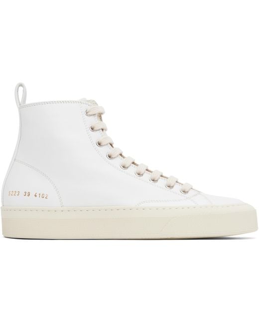 Common Projects Black Off- Tournament High Sneakers for men