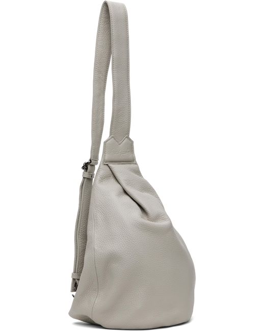 Yohji Yamamoto White Tuck Sling Small Bag