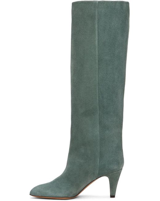 Isabel Marant Green Laspi Boots Lyst