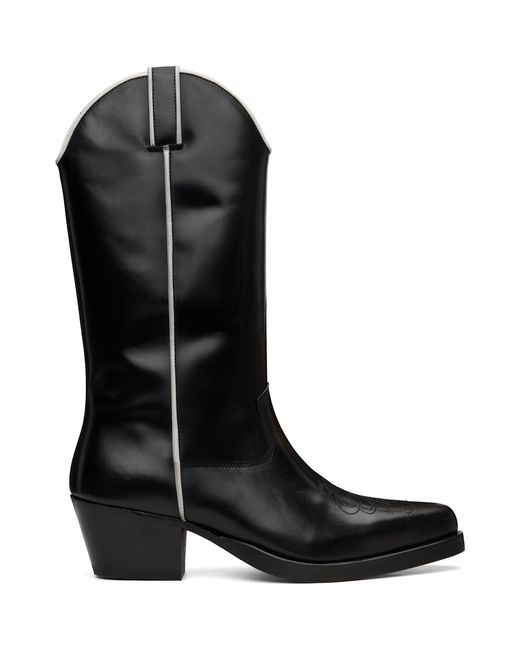 Ernest W. Baker High Western Boots in Black for Men | Lyst