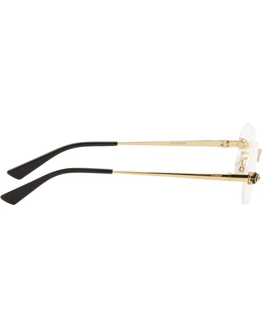 Cartier Black 'Panthère De Glasses