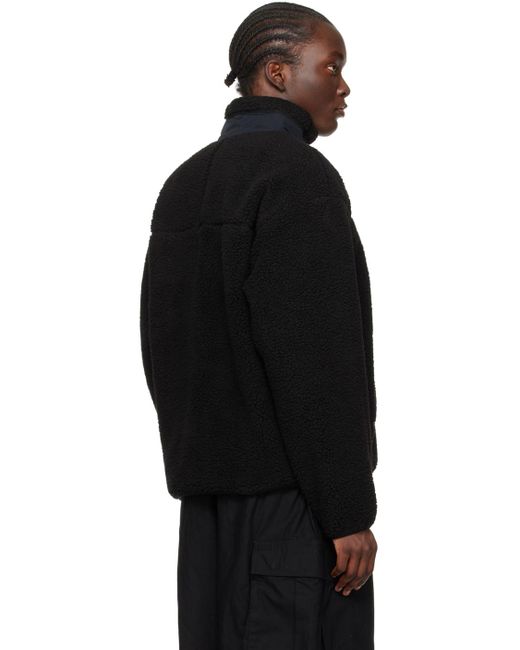 Neighborhood Black Paneled Jacket for men