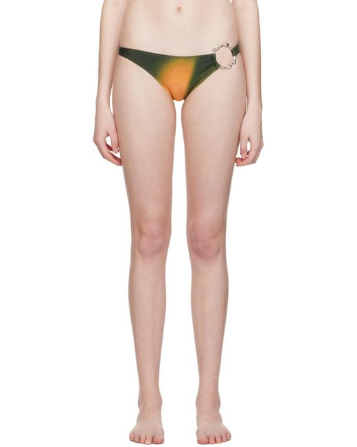 Miaou Black Green Hannah Jewett Edition Maya Bikini Bottoms