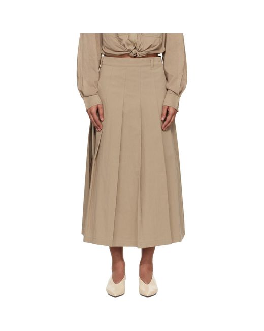 Weekend by Maxmara Natural Orme Midi Skirt