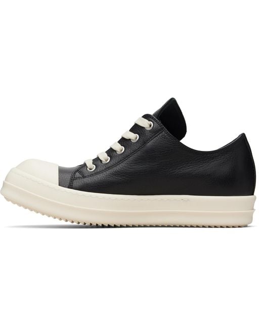 Rick Owens Black Temple Extreme Low Sneakers for men