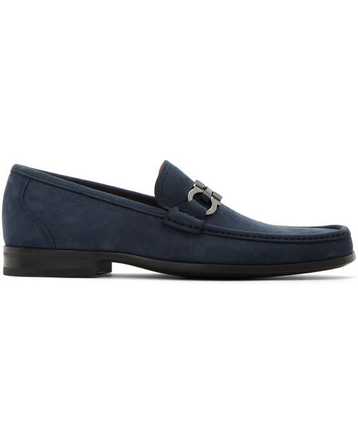 Ferragamo Blue Grandioso Loafers for men