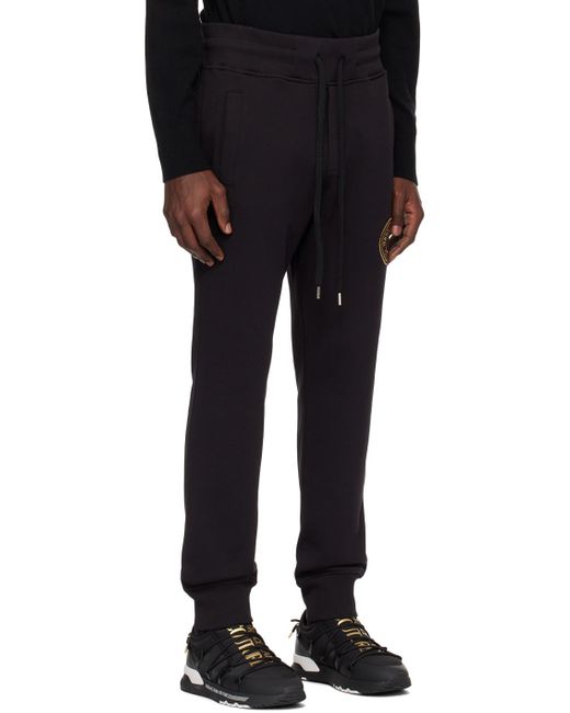 Versace Black V-Emblem Sweatpants for men