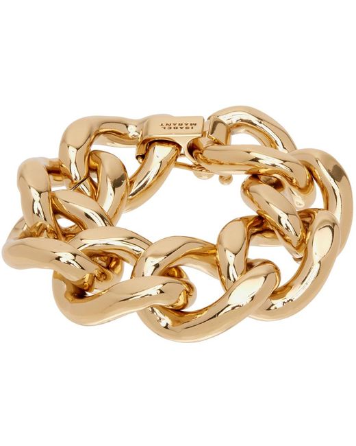 Isabel Marant Metallic Gold Links Bracelet