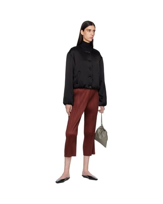 Leset Black Barb Bomber Jacket