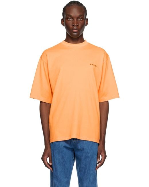 Marni Blue Orange Sunset T-shirt for men
