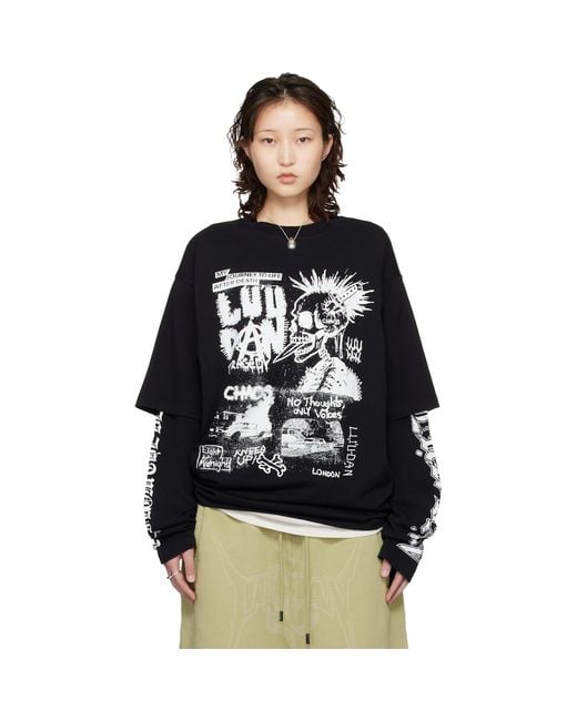 Lu'u Dan Black Double Deck T-Shirt