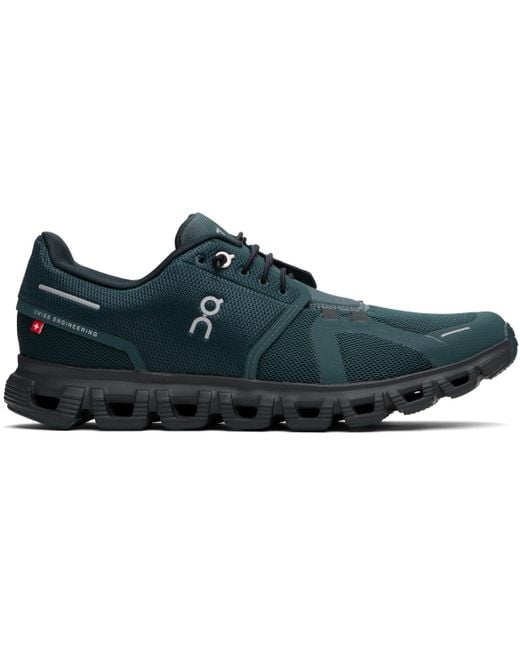 メンズ On Shoes グリーン Cloud 6 スニーカー Black