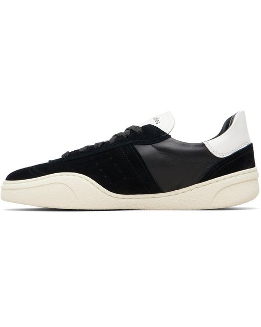 Acne Black Leather Sneakers for men