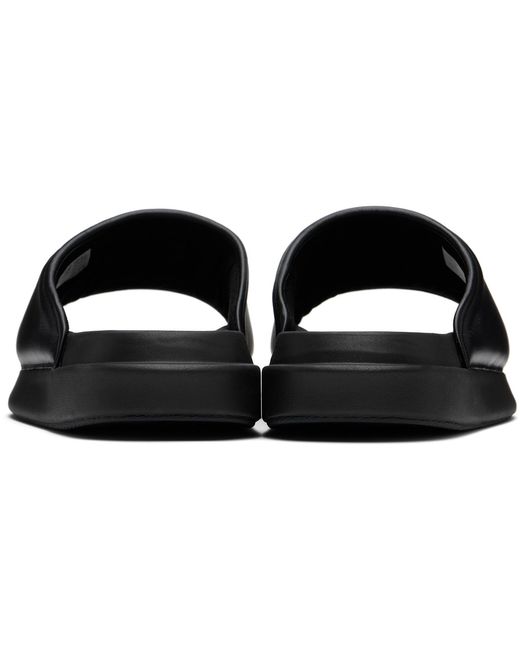 Y-3 Black Slides for men