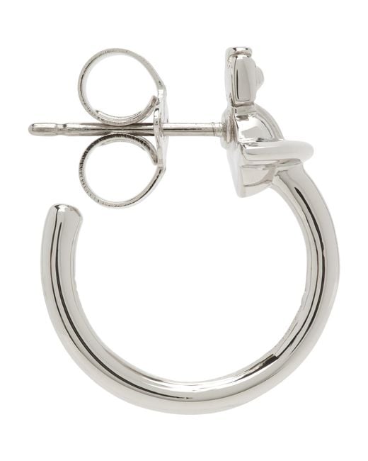 Vivienne Westwood Metallic Vera Single Hoop Earring for men