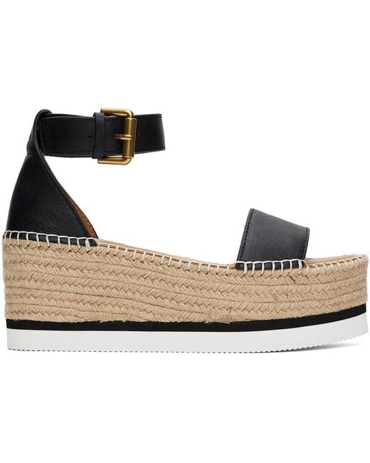 See By Chloé Black Splash Espadrille