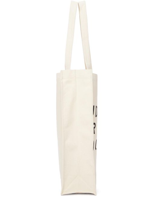 Etudes Studio White Off- November Stencil Tote Bag for men