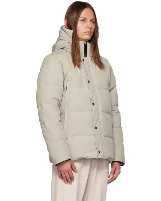 Blouson wyndham rembourré en duvet Canada Goose pour homme en coloris Natural