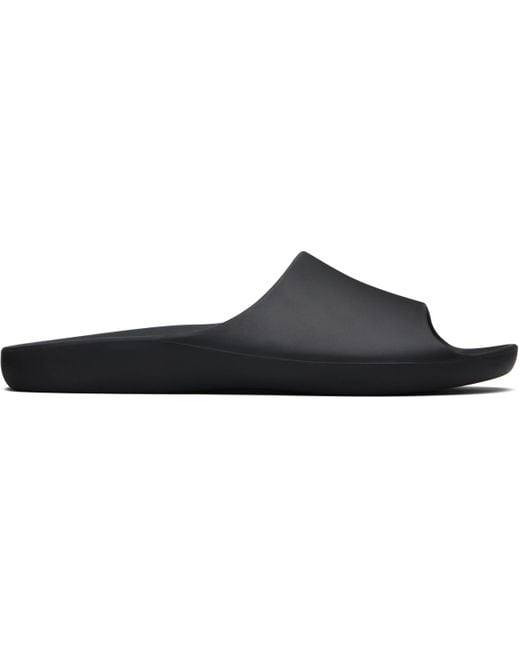 The Row Black Ama Pool Slides