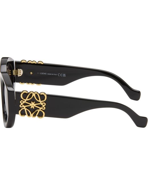 Loewe Black Maxi Anagram Butterfly Sunglasses