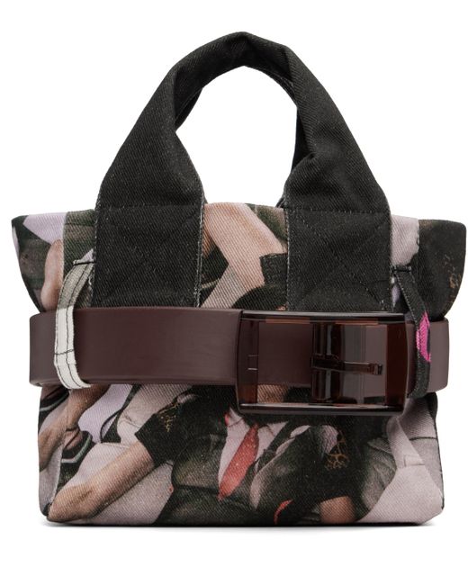 OTTOLINGER Black Mini Belted Tote