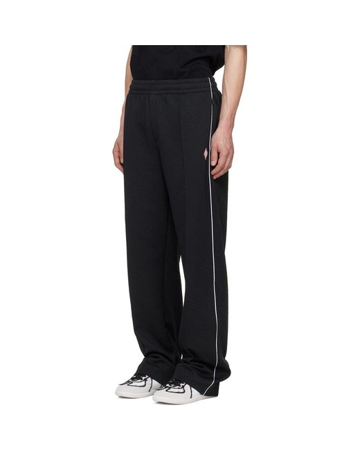 Casablanca Black Raised Monogram Track Pants for men